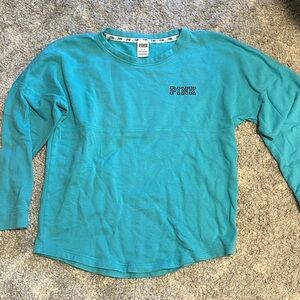 VS Pink Teal Crewneck